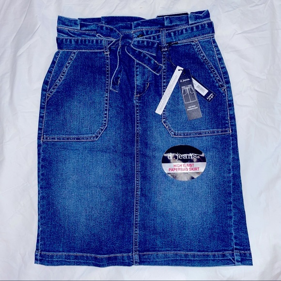 Never been worn D. Jeans High Waist Paperbag Skirt - Picture 1 of 2
